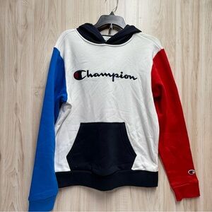 Champion Tri-Color Hoodie with Logo